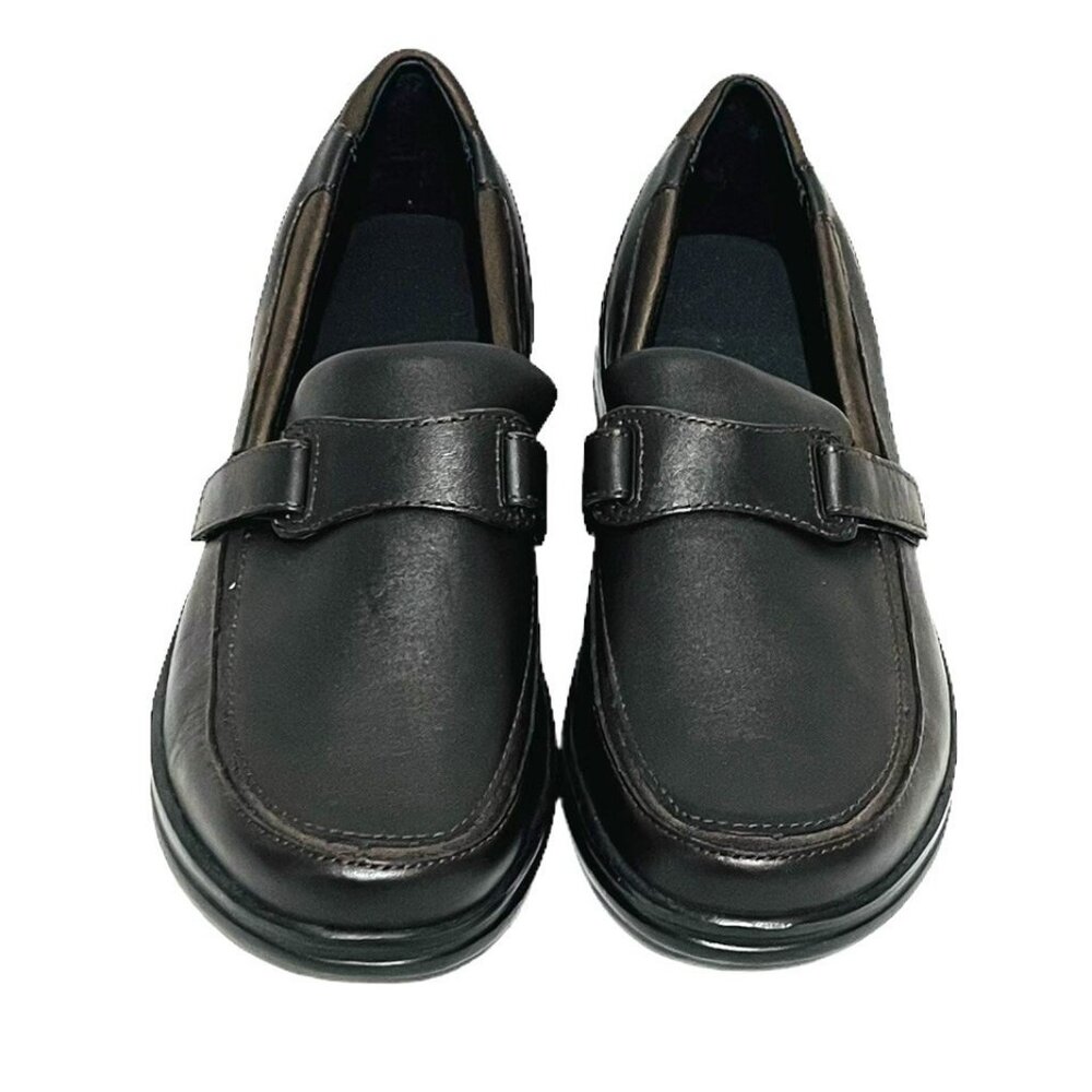 APEX Orthopedic Shoe Brown Leather Single Strap Slip Resistant Women's Size 9.5